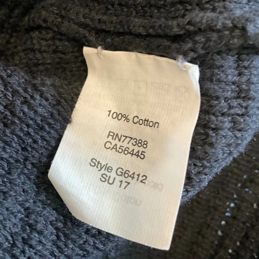 J Crew Factory Black 100% Cotton textured knit top sleeveless fringe Tank small